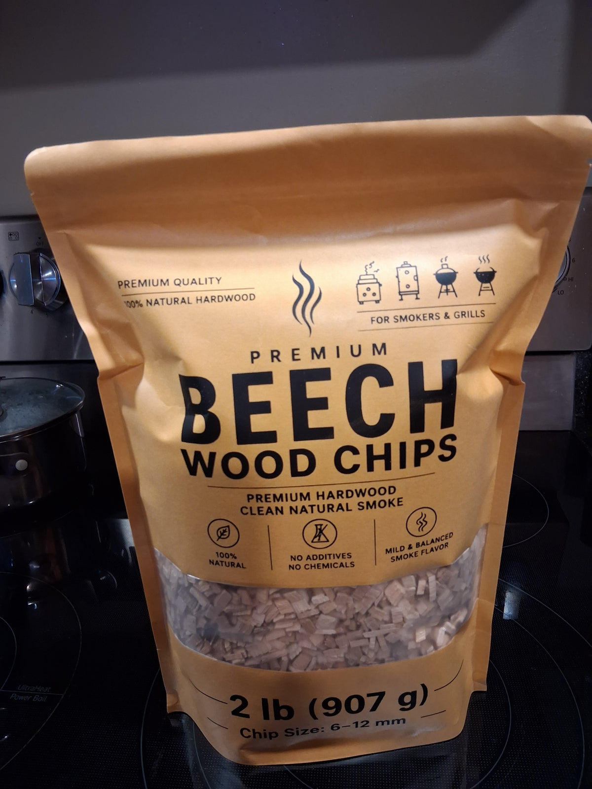 Premium Beech Wood Chips for Smoking – 600 g