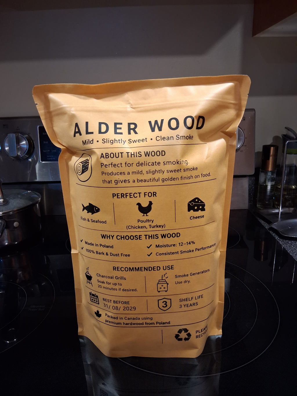 Premium Alder Wood Chips for Smoking – 600 g